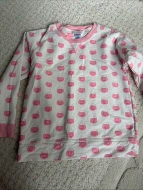 The Beaufort Bonnet Company Pullover with Pink Smiley Pumpkins